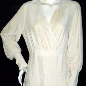 NWT TOPSHOP White Maxi Pleated Cream Dress 6